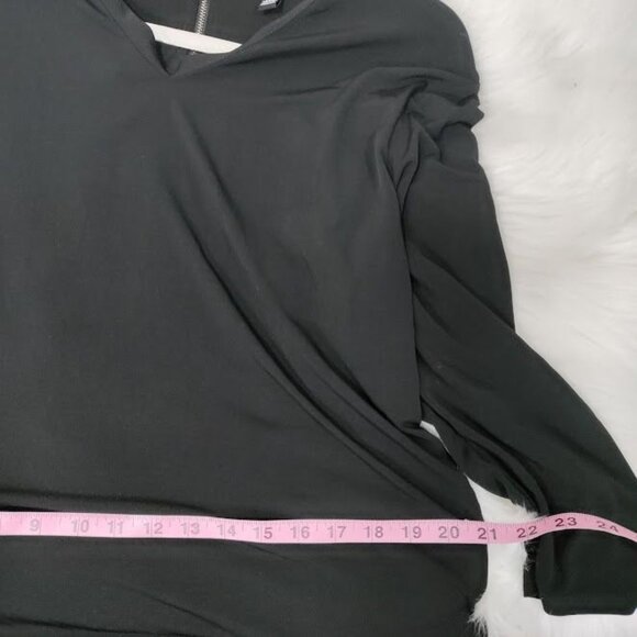 Ellen Tracy V-Neck Tunic with3/4 Sleeves Choker Accent L - Picture 10 of 14